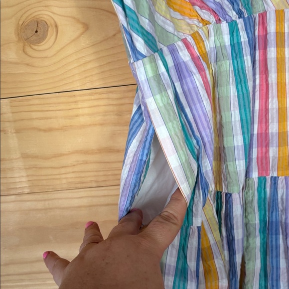 J.Crew rainbow striped dress size 18 - Picture 5 of 10